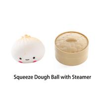 Realistic-Looking Dumpling Squishy Toy Soft Slow Rebound Sensory Squeeze Ball Anxiety Stress Relief For Office Home Desk Decor