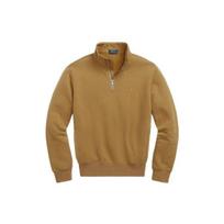 Polo Ralph Lauren Ss23 Solid Logo Embroidered Half-Zip Long Sleeve Sweatshirt Men sweatshirt Brown MNPOKNI16822723-250 2XL