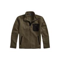 Polo Ralph Lauren SS22 Solid Color Fleece Half-Zip Jacket Men jackets Green MNPOKNI16821858-300 S