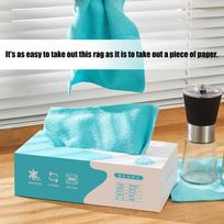 3 Pack Hygienic Single Use Cleaning Rags Premium Fiber Cloth 20 Per Box Quick Absorption Stain Removal 1