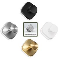 Suction Cup Hook Stainless Steel Wall Mounted Waterproof Bathroom Accessories for Towel Robe Hanging sidabras