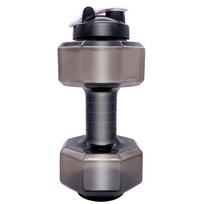Portable Plastic Dumbbell Kettle For Fitness Enthusiasts On The Go 500ML pilka spalva