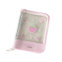 Multifunctional Cartoon Zippered Clear Photo Album Shell Card Organizers Binder Cover For 3Inch Trading Card Collector