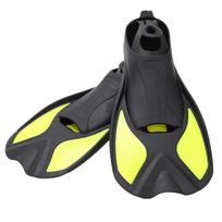 (Black Yellow L) Outdoor Swimming Fins Soft Snorkel Diving Adult Shoes Black Yellow S Black Yellow L