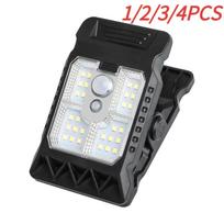 1/2Pcs Solar Clip Lamp- Wall Mounted Light with Motion Sensor for Garden Courtyard Fence Emergency Night Light Safety Lighting 1PC