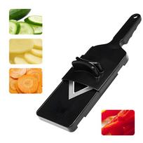 Vegetable Slicer with Adjustable Stainless Steel Mandoline, Safety Guard and Collection Tray