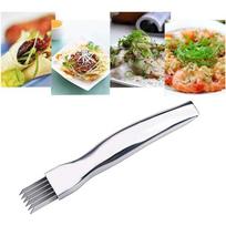 Enforose Vegetable Chopper Non-Slip Handle Stainless Steel Blade Multi-Function Slicer Kitchen Gadget