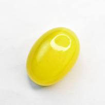 Yellow Sri Lankan NATURAL Cat's Eye 88 Ct CERTIFIED Cabochon Cut Loose Gemstone 29.5 mm geltona