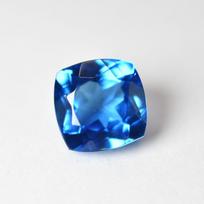 Sri Lanka Natural Blue Sapphire 10x10mm Square Cushion Cut Certified Gemstone 10.4 mm Approx. mėlyna