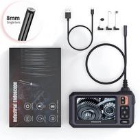 Industrial Endoscope Camera 8mm HD1080P 4.3inch IPS Screen 1080P Pipe Inspection Camera for Car Repair IP67 Waterproof 8 LEDS 1m