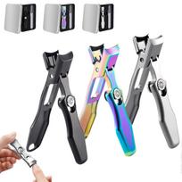 Professional Toenail Clippers for Thick Nails, Ultra Sharp Wide Jaw with Nail Catcher, 3PC Set