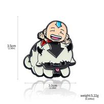 Anime Avatar The Last Airbender Enamel Brooches Appa Aang Pins Badge Cosplay for Men Women Backpack Lapel Jewelry Accessories