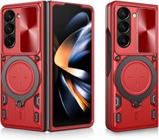 Case For Samsung Galaxy Z Fold 7 6  Magnetic Rota Camera Slide Protector Ring 360 Stand Cover Capa Fundas Galaxy Z Fold7