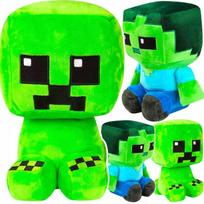 Minecraft Kriper + Zombie Duża Maskotka Zestaw 2W1 Dwie Maskotki Pluszak