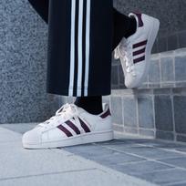 adidas Superstar II Off White Maroon Snakeskin (Women's) 35.5