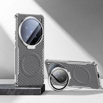 Carmera Metal Holder Cover for VIVO X300 Pro X 300 Carbon Fiber  Magnetic Shockproof Silicone Edge Case for VIVO X300pro vivo X200 Pro mini