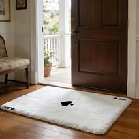 Poker Anime Fun Pink Floor Mat Soft Flannel Absorbent Mat Non-Slip Rug Home Bedroom Bathroom 40cm x 60cm