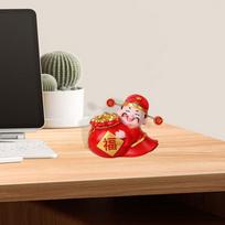 God Statue, Feng Shui Figure, Miniature Sculpture, Table Decoration for 7.2x4.5x6.3cm