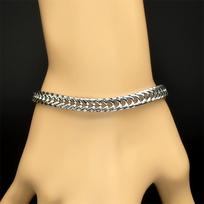Hip Hop Cuban Link Chain Set Necklace Bracelet for Women Men Stainless Steel Silver Color Curb Chunky Neck Chains Jewelry NLT14