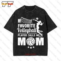 My Favorite Volleyball Player Calls Me Mom Vintage Oversized TShirt Tee JT S