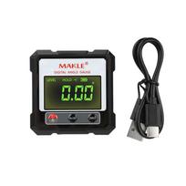 Dual-Sided Laser Digital Level with Magnetic High-Precision Angle Gauge for Woodworking and Construction 360 Degree Coverage