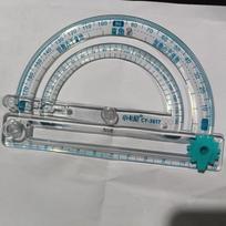 Fashion Multi-Function Activity Corner Demonstrator Draw Circle Tool Compasses Measuring Ruler Student oranžinė