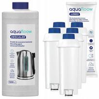 Aquafloow: Odkamieniacz Do Ekspresu 1L + 5X Filtr Wody Do Ekspresu Delonghi