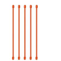 Organizing Rubber Twist Ties Replacement Reusable Straps Cable Tie Straps 5 inch Rubber Tie oranžinė