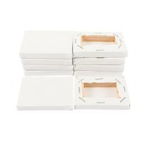 Blank 10pcs For Primed Oil Acrylic Paint White Wooden Artist Canvas Oil Paint Board Painting Supplies Frame