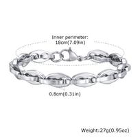 Vnox Waterproof Stainless Steel Link Chain Bracelets, Mens Handmade 2026 New Fashion Bracelet Wristband