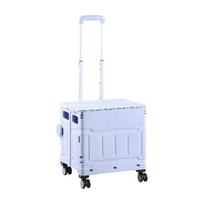 Handcart Hand Pushing Trolley Foldable Shopping Cart for Storage Home Picnic 25-26
