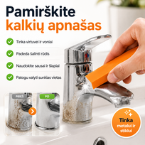 Kalkių ir rūdžių valymo trintukas (tinka virtuvei ir voniai)