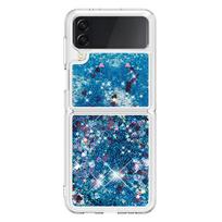 Galaxi Z Flip 4 5 Flip4 blizgučių dėklas, skirtas Samsung Galaxy Z Flip 3 5G Flip3 dėklams, ryškios formos, dinamiškas skystas telefono galinis dangtelis Samsung Z Flip 5