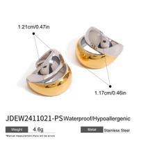 European and American stainless steel color matching ear clips without ear holes, ear bone clips, titanium steel earrings.