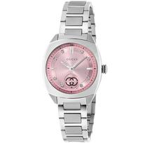 Gucci YA142511 Interlocking Kvarcinis 29mm Moteriškas Laikrodis 29 mm rožinė