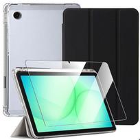 Coque + Verre Trempé pour Samsung Galaxy Tab A11 Plus / A9 Plus, Antichoc avec Porte-Stylet - Noir juoda