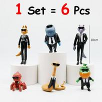 Anime 6Pc/Set Movie The Bad Guys Cartoon Figure Pvc Anime Action Figures Model Collection Decoration Toy Doll Kid Christmas Gift