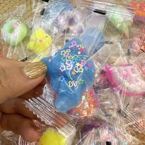 Mini 3/6Pcs Simulation Pinch Squeeze Toy Squishy Cheesecake Biscuit Toast Waffle Ice Cream Decompression Toy Girl Birthday Gift
