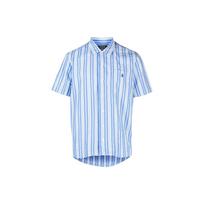 Polo Ralph Lauren SS23 Striped Logo Embroidered Single-Breasted Short Sleeve Shirt Men shirts Blue 710899564-001 S
