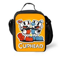 Pvc Cuphead Lunch Bag For Children With 3d Print And Ice Pack Style A