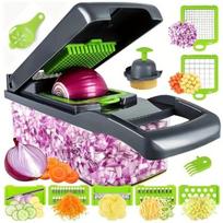 15 in 1 Vegetable Chopper, Multifunctional Food Processor for Fruits and Vegetables, Compact Size Manual Cu Cutter, Feliator