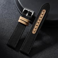 Quick Release Nylon Sailcloth Watch Strap 20mm 22mm Canvas Leather Watch Band for Military Sports Bracelet Replacement Watchband 22mm juoda