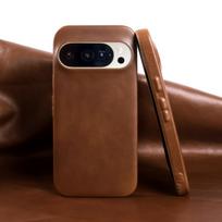 Alyvos ir vaško natūralios odos dėklas Google Pixel 9 Pro XL Pixel10ProXL 9A 8A 7A 6A 6 7 8 Pro apsauginiam korpusui, galinis dangtelis Genuine Leather&Google Pixel 6a