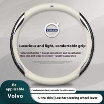 For Volvo XC40 XC60 XC70 XC90 C30 C70 S40 S60 S80 S90 V40 V50 V60 V70 Carbon fiber Leather Car Steering Wheel Cover Accessories