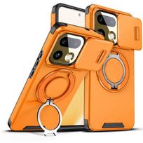 For Realme 16 Pro+ Shockproof Hybrid Magnetic Stand Phone Case for Realme 16pro Plus Slide Lens Camera Armor Protective Cover realme 16 Pro