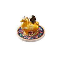 Funny Zodiac Pony Incense Burner Pony Shape 2026 Horse Year Incense Stick Holder New Year Ornamental Resin Cense Holder auksas