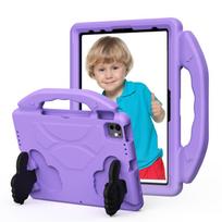 Kids Case for iPad Pro 11 inch(2024/2022/2021/2020/2018)iPad Air5/4(10.9-inch) Shockproof Full-Body with Handle Stand Tablet iPad Air 4 10.9in šviesi violetinė