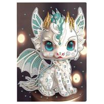 DIY Diamond Mosaic Notebook Hand A5 Embroidery Sketchbook Partial Drill 5D Diamond Painting Notebook 50 Pages  Students Gift