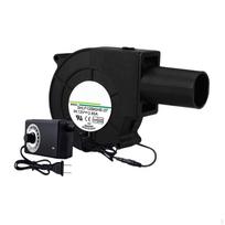 BBQ Blower Electric with Air Outlet Small 12V 2.85A for Starter Furnace Outdoor Cooking Bellows