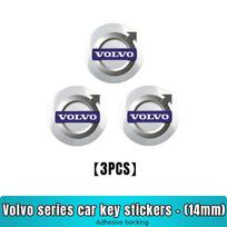 14mm Aliuminio Automobilio Nuotolinio Rakto Dėklas Emblema Lipdukas  Skirta Volvo S40 S60 S80 XC60 XC90 v70 S80L V6 v40 v50 850 c30 v60 s70 940 xc70